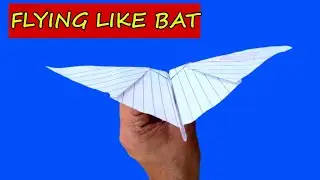 How to Make a Paper Plane Fly Like a Bat | Flying Paper Plane Like Bat @ajaysir