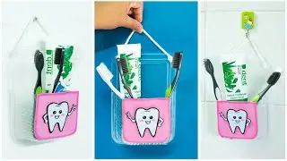 how to make diy toothbrush holder, toothbrush holder diy hacks