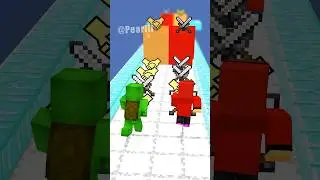 Friend Run 2 : JJ vs Mikey - Minecraft Animation #shorts #maizen #minecraft