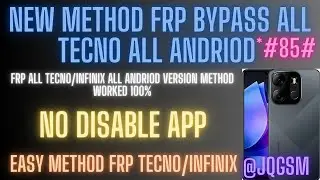 TECNO SPARK GO 2023 BF7  FRP BYPASS ANDROID 12 JUST ONE CLICK BY JQGSM