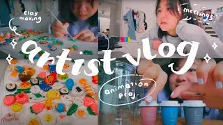 artist diaries ☕ cute hong kong cafes, glazing clay and work sessions