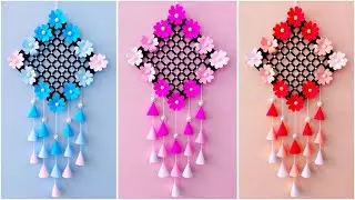 Easy and Quick Paper Wall Hanging Ideas / A4 sheet Wall decor / Cardboard  Reuse /Diwali decoration