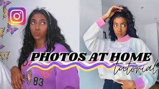 how to take PHOTOS *ALONE* at HOME | EASY