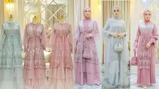 Harga Model Gamis Brokat Terbaru OOTD Kondangan Tahun 2021