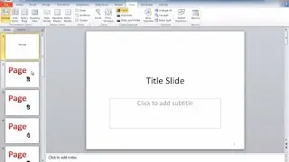 Add Page Numbers in PowerPoint Slides and Notes Pages