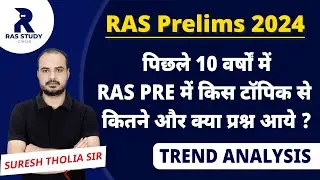 RAS 2024//RAS Previous Year Questions and Topics//RAS Trend Analysis//RAS 10 years Trend Analysis