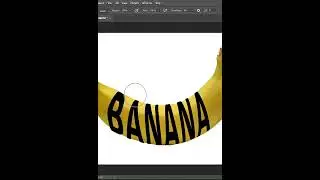 Create banana mockup easily in photoshop 2023