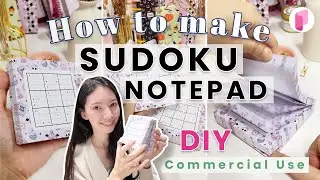 DIY How to make a Sudoku Notepad - Tutorial