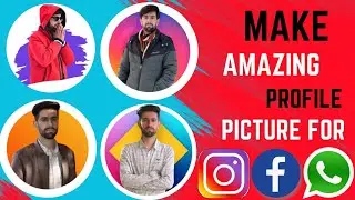 How To Make Professional Profile Picture For Instagram, Linkedln, facebook & YouTube