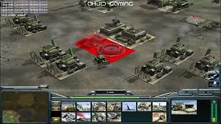 Command & Conquer™ Generals Zero Hour: USA LASER, 1 VS 5 HARD ARMIES, RED ROCK