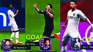 HOW MESSI AND RONALDO CELEBRATE IN FIFA MOBILE 21 |best celebrations, skill moves,goals and Gameplay