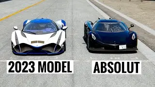 New Devel Sixteen 2023 Model vs Koenigsegg Jesko Absolut at Special Stage Route X