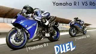 Yamaha R1 vs Yamaha R6 - Acceleration and top speed 0 - 200