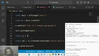 Node.js OfficeGen Example to Create Word Docx Files & Add Text Images inside it Using Javascript