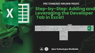 STEP BY STEP : ADDING AND LEVERAGING DEVELOPER TAB IN EXCEL!