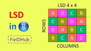 Create Latin Square Designs (LSD) using FielDHub in R | EXPERIMENTAL DESIGN