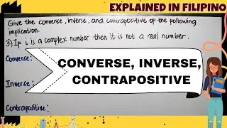 CONVERSE INVERSE CONTRAPOSITIVE