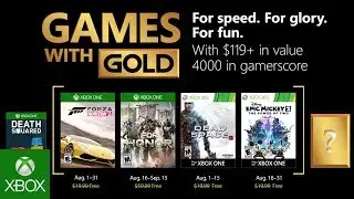 Xbox - August 2018 Games with Gold