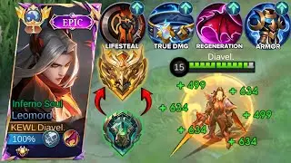 LEOMORD TANK BUILD IS THE NEW META BUILD TO RANK UP FASTER!! LEOMORD BEST BUILD & EMBLEM 2024🔥