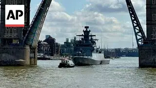 WATCH: German warship blasts Darth Vader theme in London