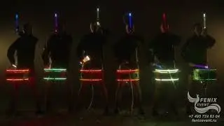 Заказать барабанщиц на праздник и корпоратив в Москве - лучшее световое шоу барабанщиц на новый год