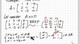 Linear Algebra: Null Space of a Matrix