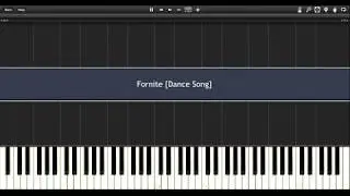 Fortnite (Dance Song) Easy Tutorial [Piano-Synthesia]