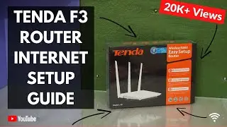 Tenda F3 Router Internet Setup | Full Tour