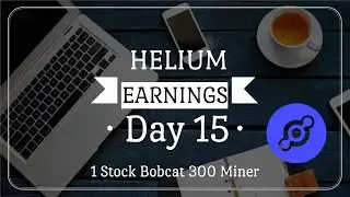 Helium Crypto Miner Rewards Update - Day 15 | Mining HNT Using Bobcat 300 Miner