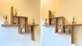 DIY Cardboard Wall Shelf: Creative Recycling Project