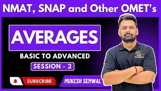 Averages| Basic To Advanced Session-02| Mukesh Sir