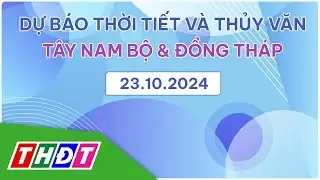 Dự báo Thời tiết tối và thủy văn, ngày 23/10/2024 | Tây Nam Bộ & Đồng Tháp | THDT
