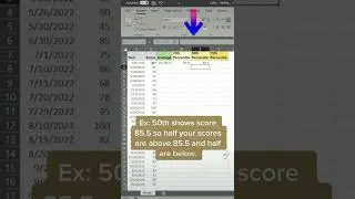 Excel tip for how to calculate percentiles