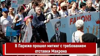 В Париже прошел митинг с требованием отставки Макрона