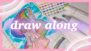 CRAZY CHALLENGE!? Drawing With All My Ohuhu Kaala Markers On Stone Paper 🌱🌷