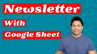 Create newsletter web app with google sheet for FREE - Code With Mark