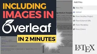A Beginner's Guide to Inserting IMAGES in OVERLEAF