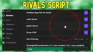 Rivals Script | Roblox Script | Not Patched | No Ban