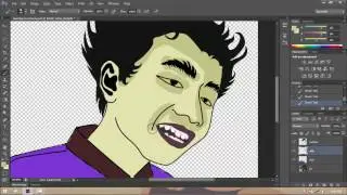 Membuat kartun dari foto asli di Photoshop