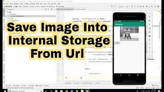 Load And Save Image From Url in Android Studio | Save Image into internal storage in Android Studio