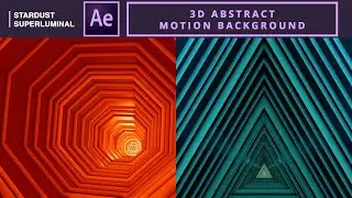 3D Abstract Motion Background in AE | After Effects Tutorial