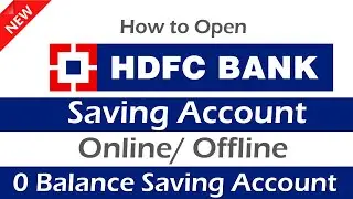 How to Open HDFC Account Online - online hdfc account kaise khole | HDFC Insta Account Opening 2020