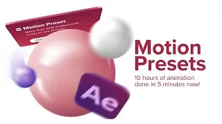 Motion Presets for After Effects - AE Studio Plugin