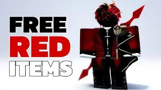 GET EVERY RED FREE ROBLOX ITEMS! 🔥(NEW 2024)