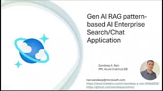 Azure Cosmos DB NoSQL and OpenAI: Building Robust Applications with RAG pattern