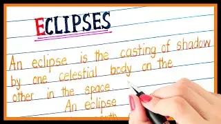 What is an eclipses | Definition of eclipses | Short note on eclipses | Types of eclipses