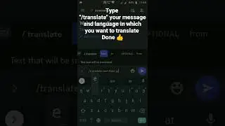 How to use Translator bot Slash Command for /translatein Discord Mobile #roduz #discord #translate