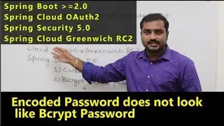 Encrypted Password does not look like BCrypt | Spring Boot 2 | Spring Security 5