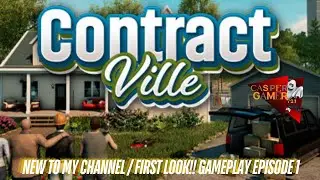 ContractVille, casual, simulation, first look, gameplay episode 1 on steam pc