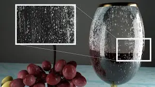 Wine Glass Water Drop Using VRay for SketchUP